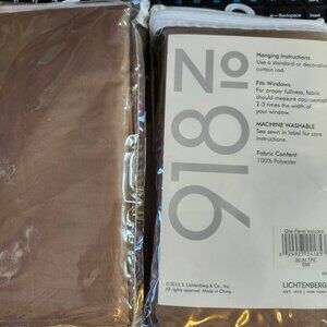 Set of 2 - No. 918 Emily Sheer Voile Rod Pocket 59" x 84" TAUPE Curtain Panels